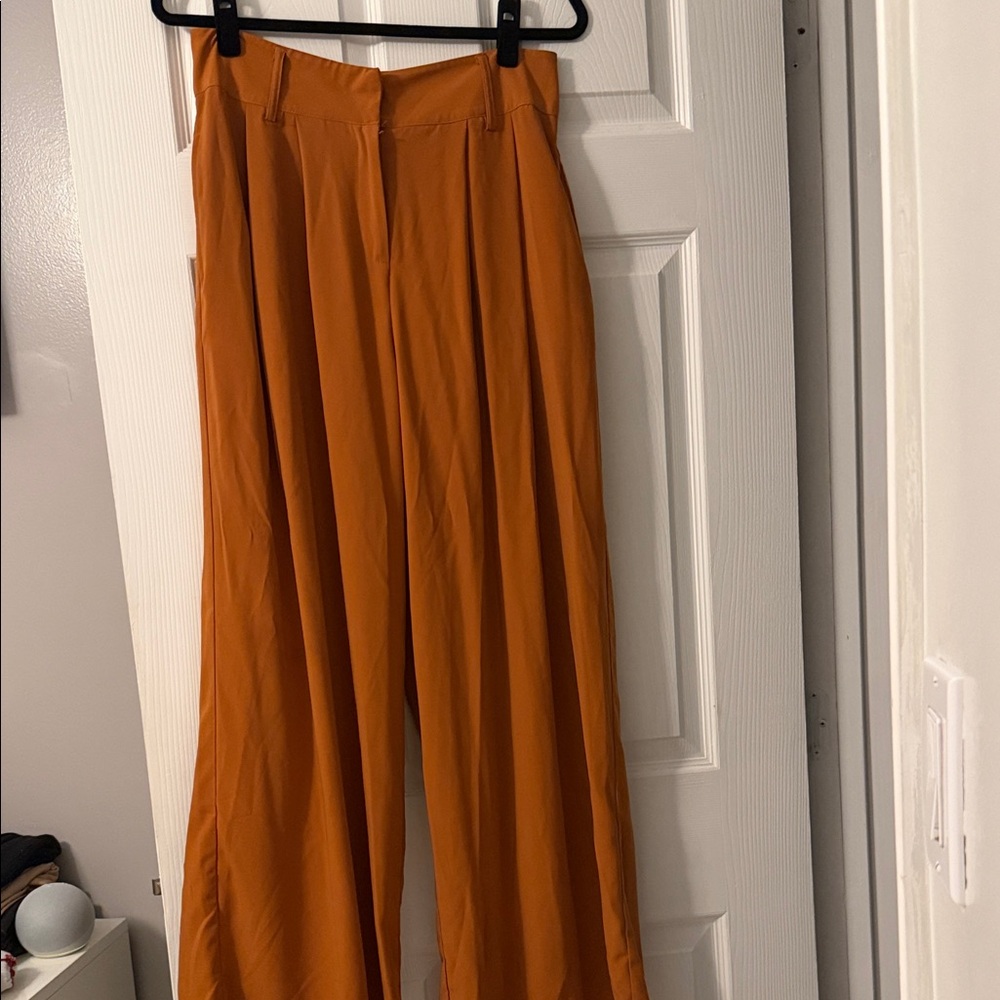 Women's Orange Boot Cut Pants